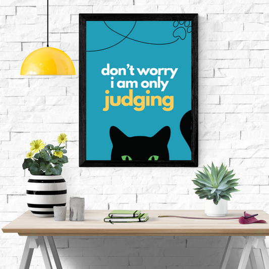 The Cat Judge Wall Art Poster