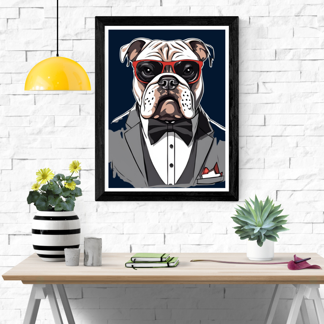 Boss Dog Wall Art Poster