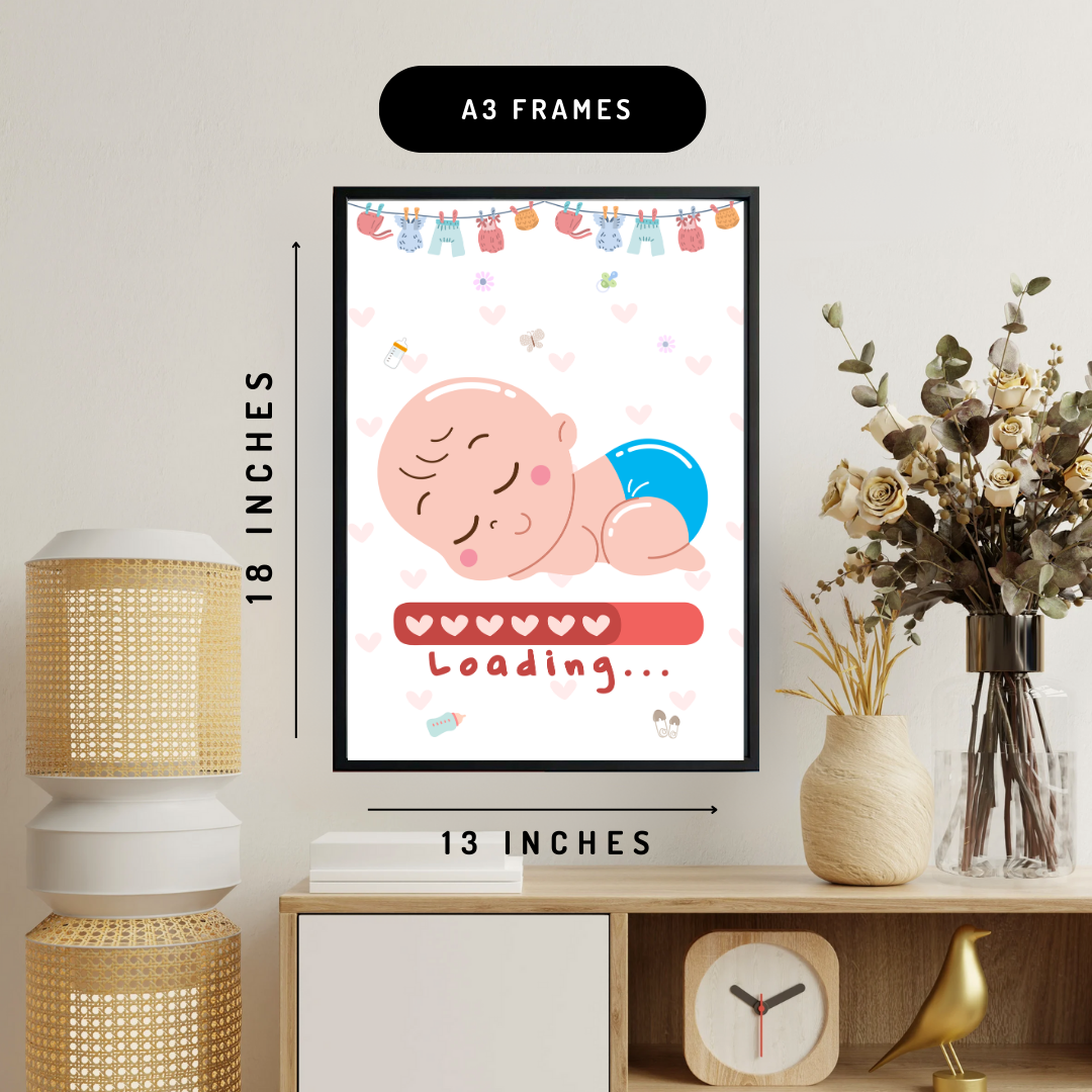New Baby Loading Wall Art Poster