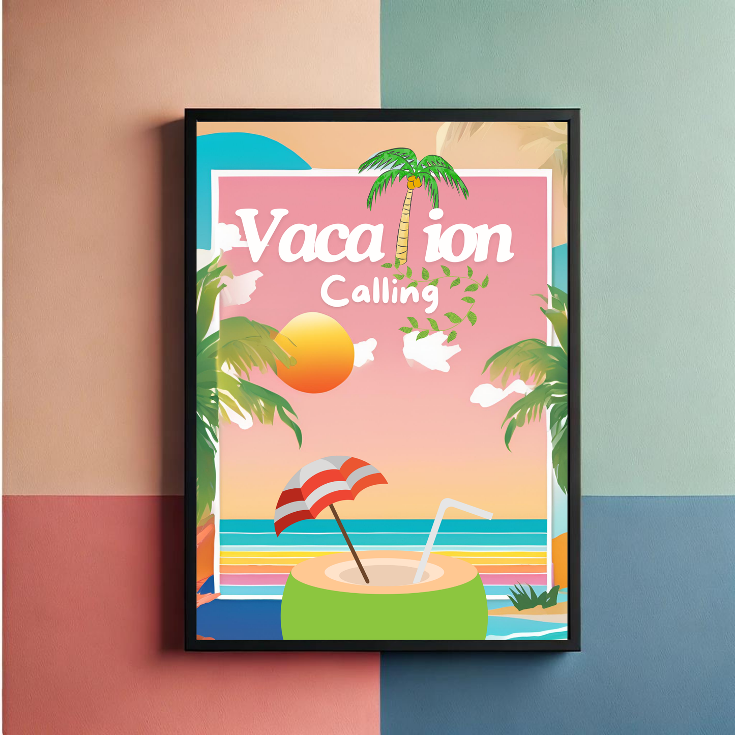 Vacation Calling Wall Art Poster