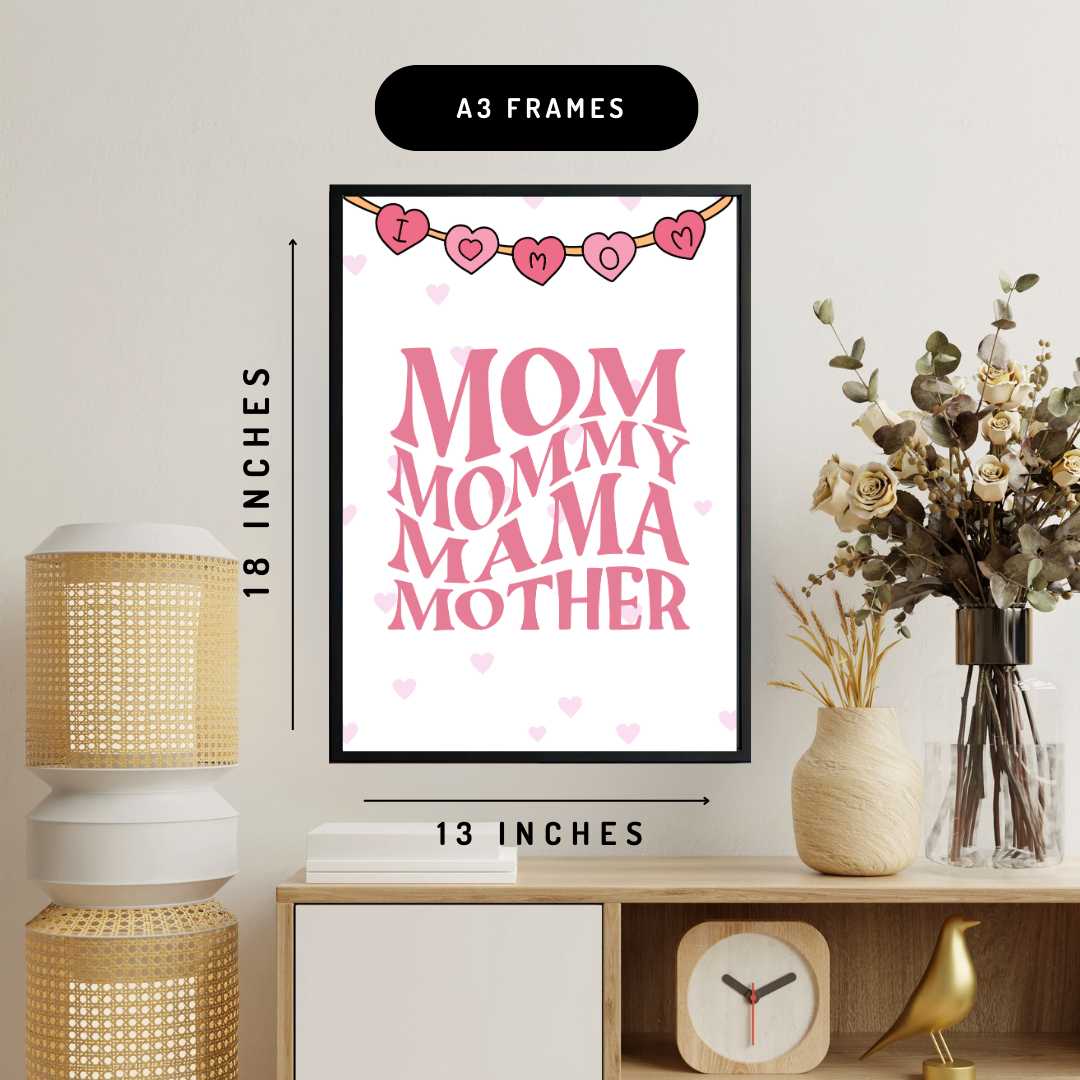 Love You Mom Wall Art Poster