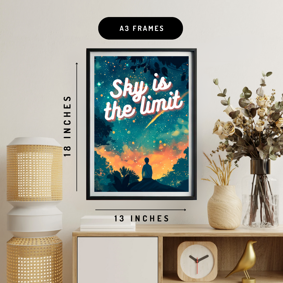 Sky Is The Limit Wall Art Poster