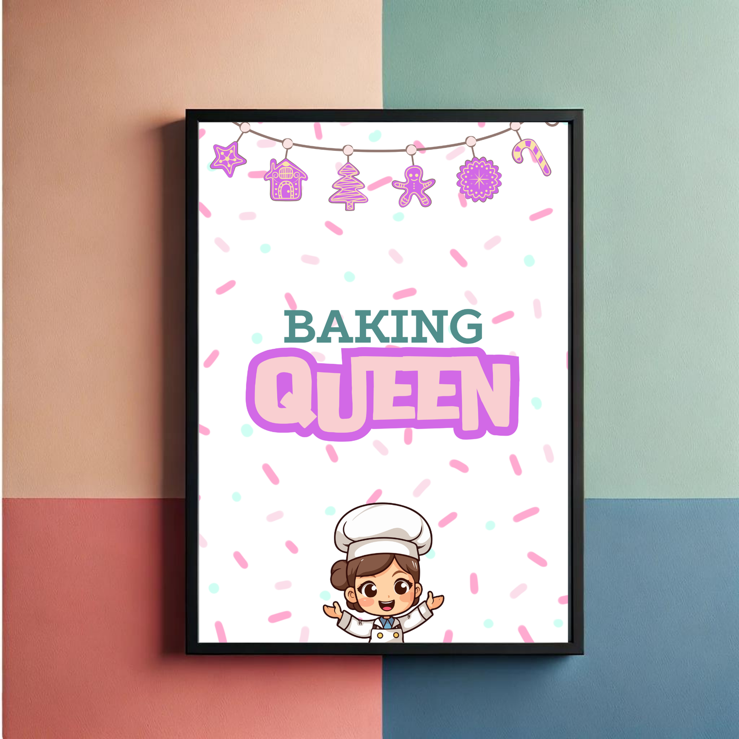 Baking Queen Set of 3 Wall Art Posters