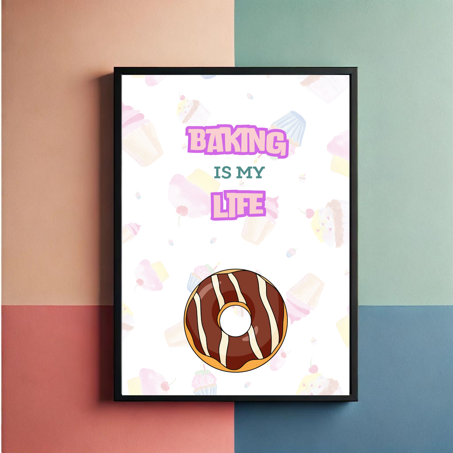 Baking is Love Set of 3 Wall Art Posters