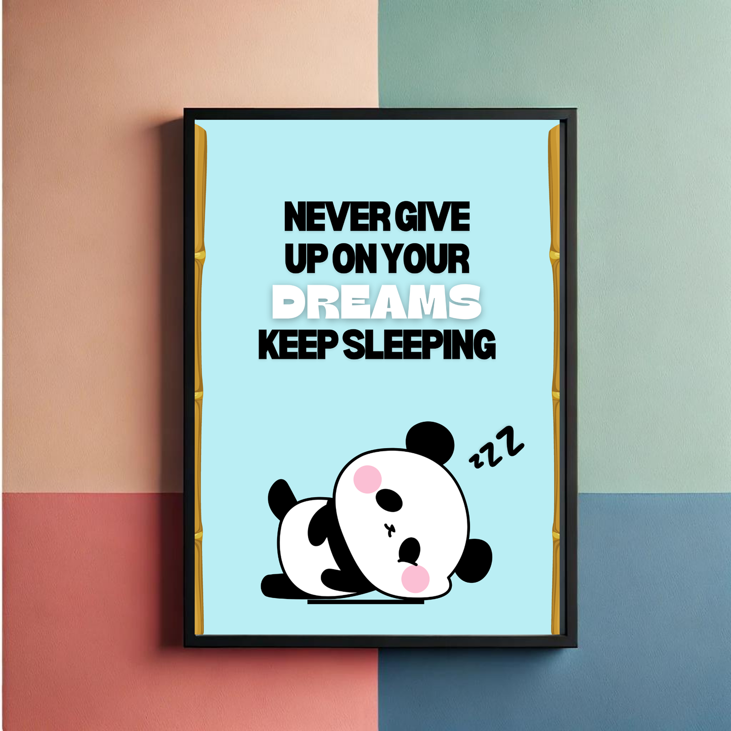 Dreamy Panda Wall Art Poster