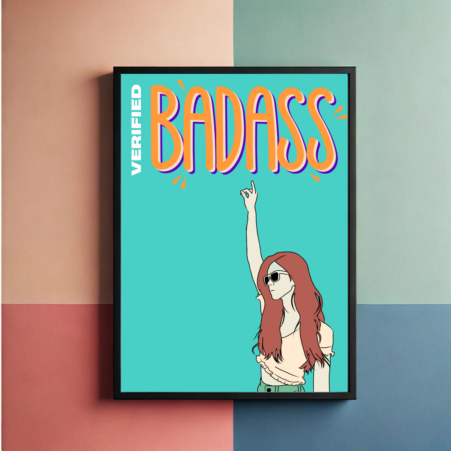 Badass Wall Art Poster