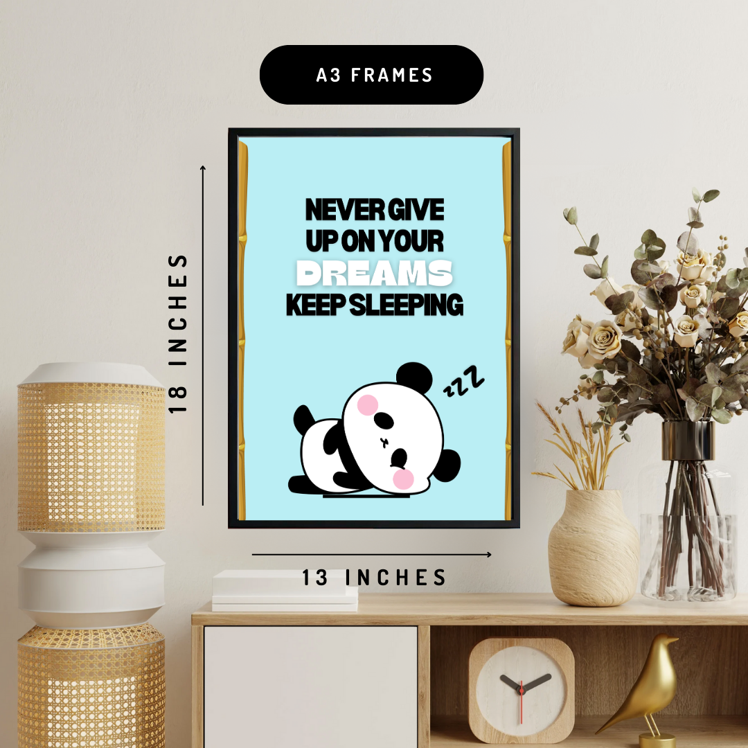 Dreamy Panda Wall Art Poster