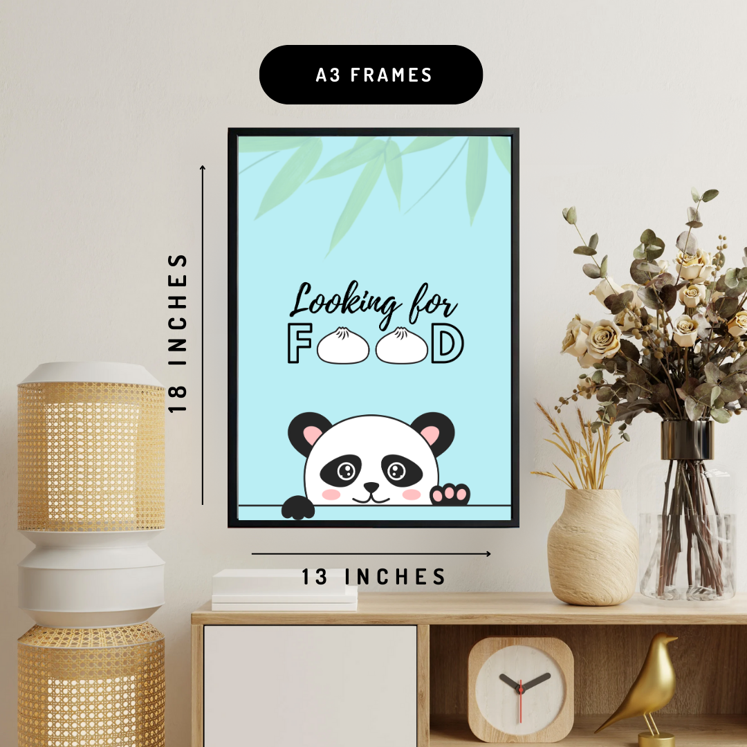 Food Panda Wall Art Poster