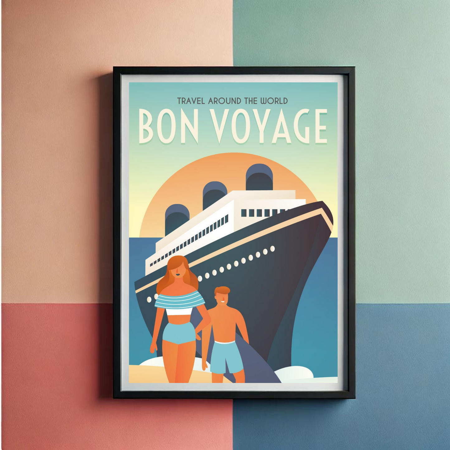 Bon Voyage Wall Art Poster