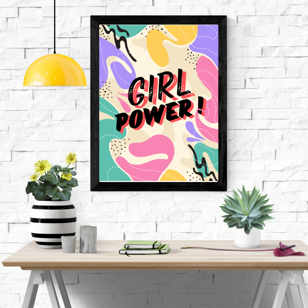 Girl Power Wall Art Poster