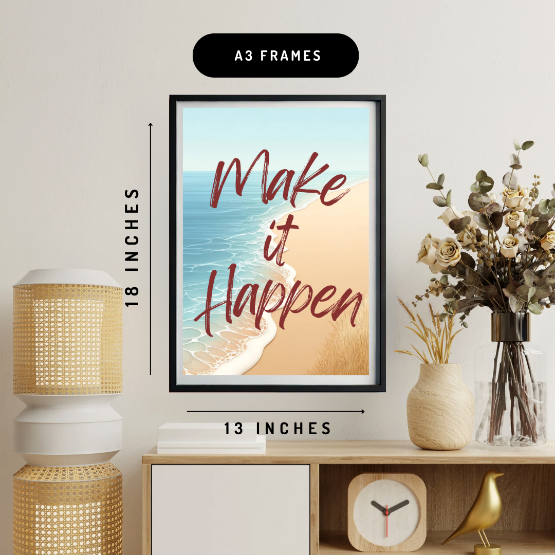Make It Happen Wall Art Poster