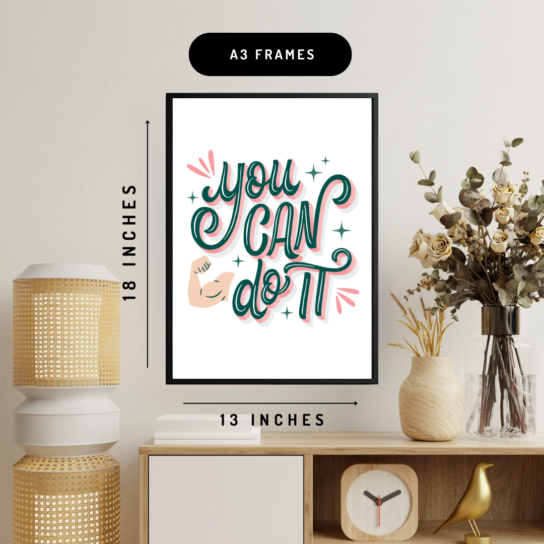 You Can Do It Wall Art Poster