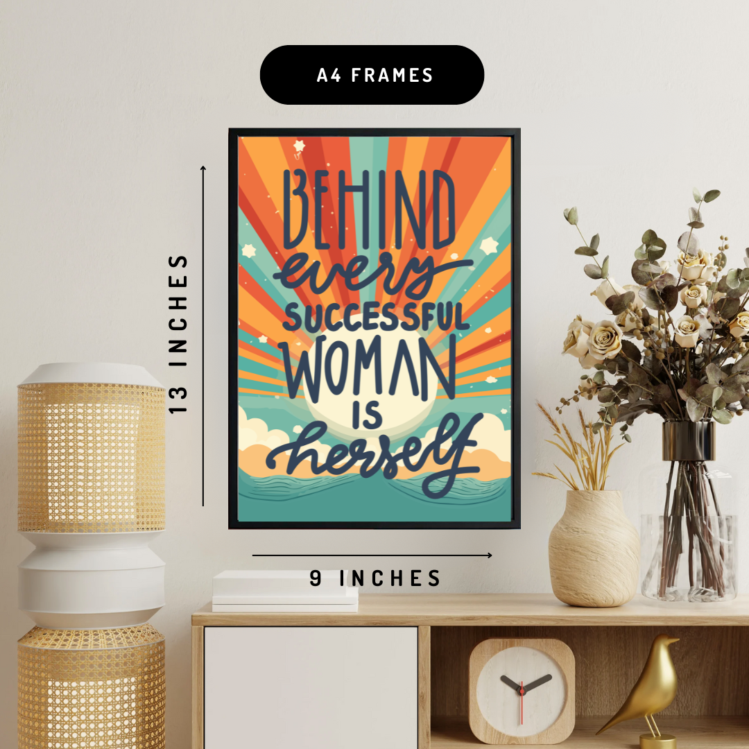 Successful Woman Wall Art Poster