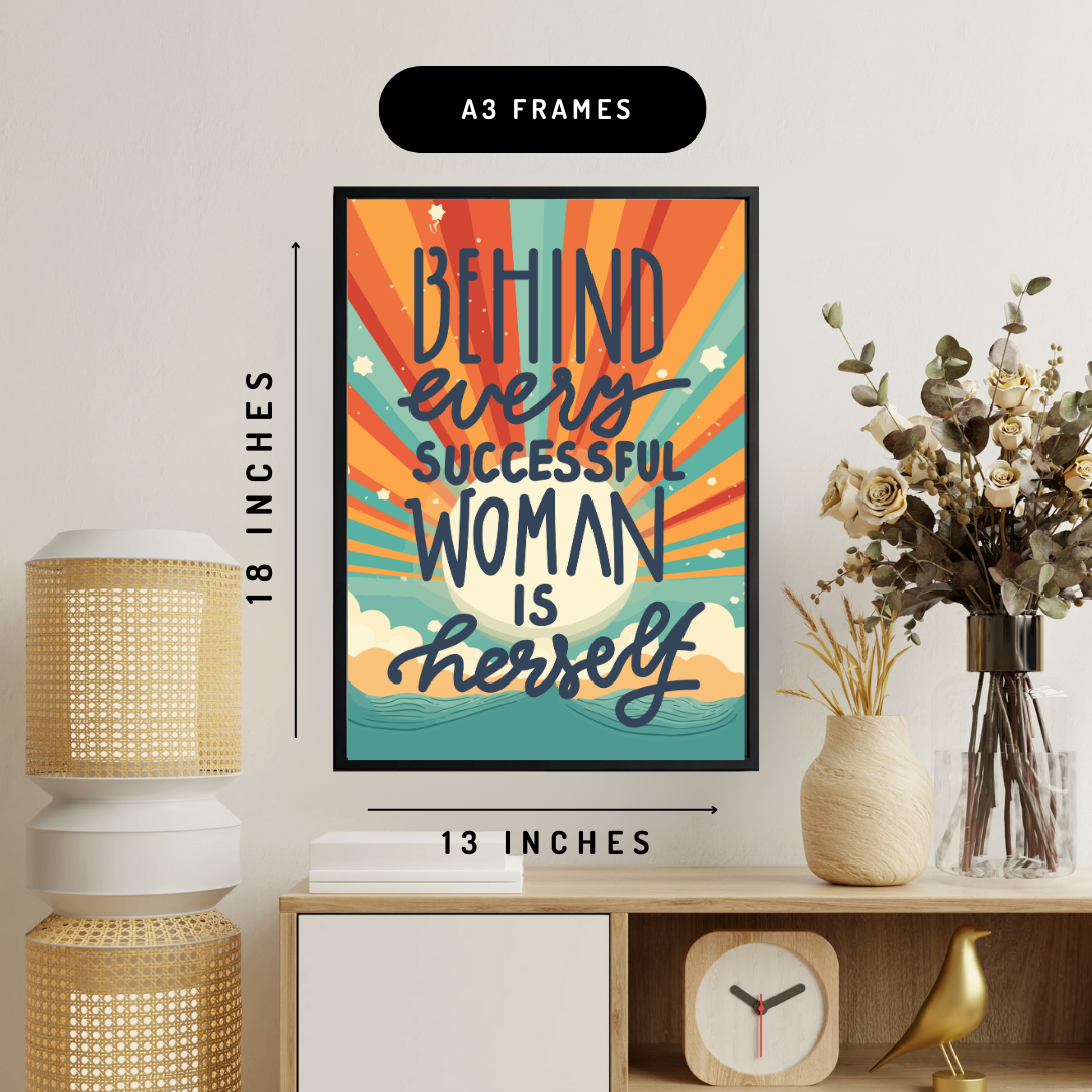 Successful Woman Wall Art Poster