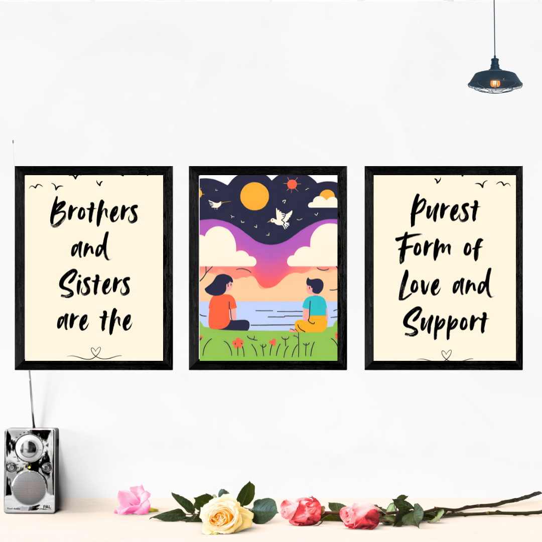 Pure Love Of Brother And Sister Wall Art Posters