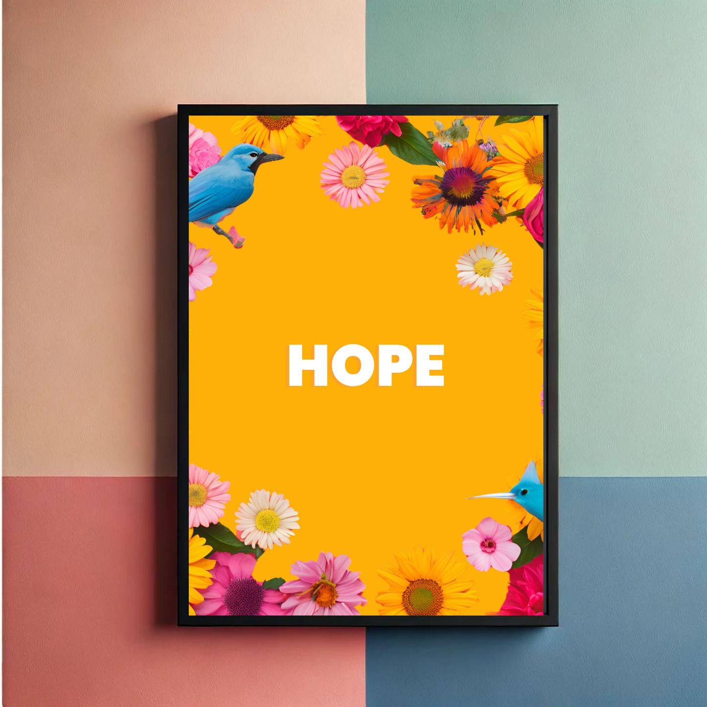 Hope Dream Believe Achieve Wall Art Posters