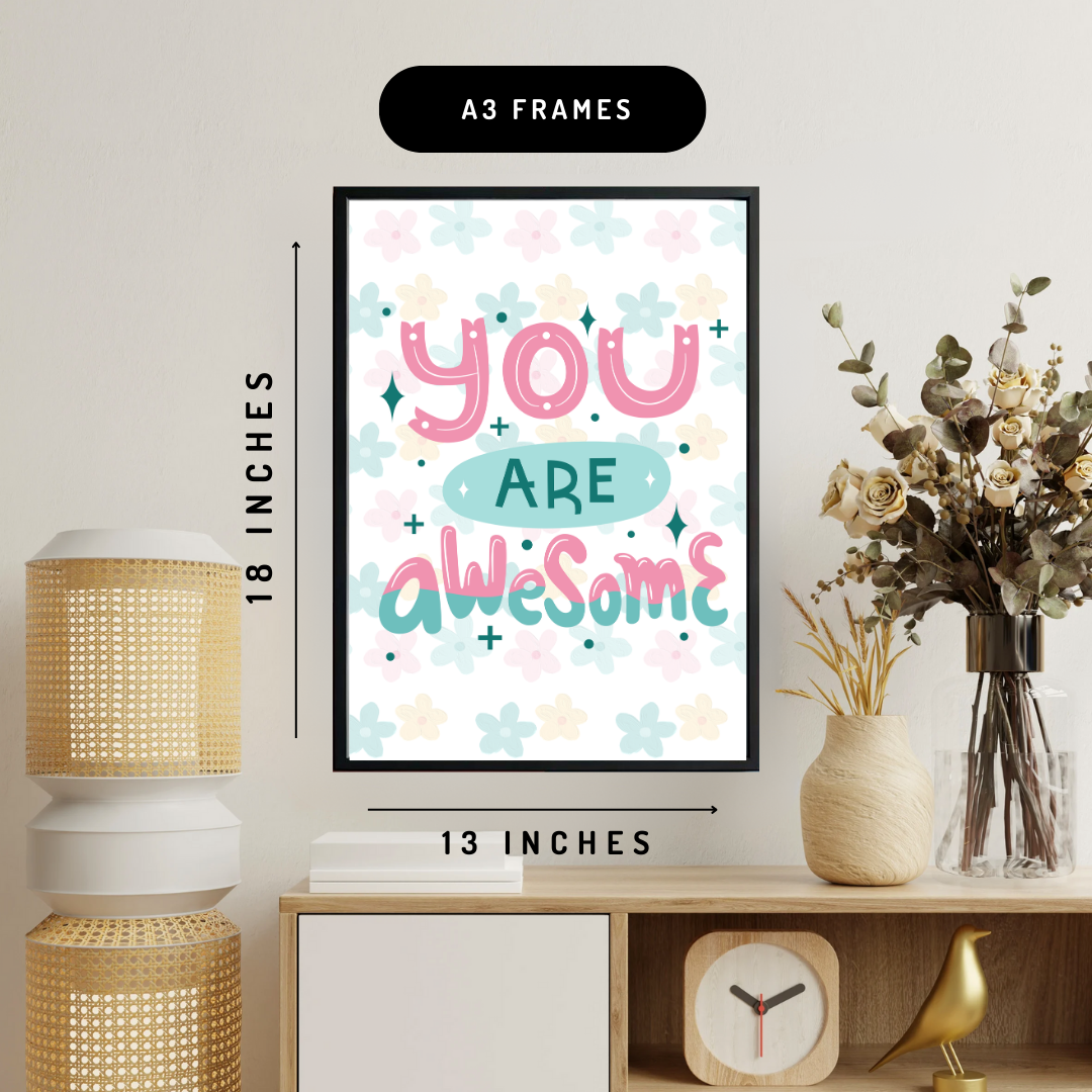 You Are Awesome Wall Art Poster