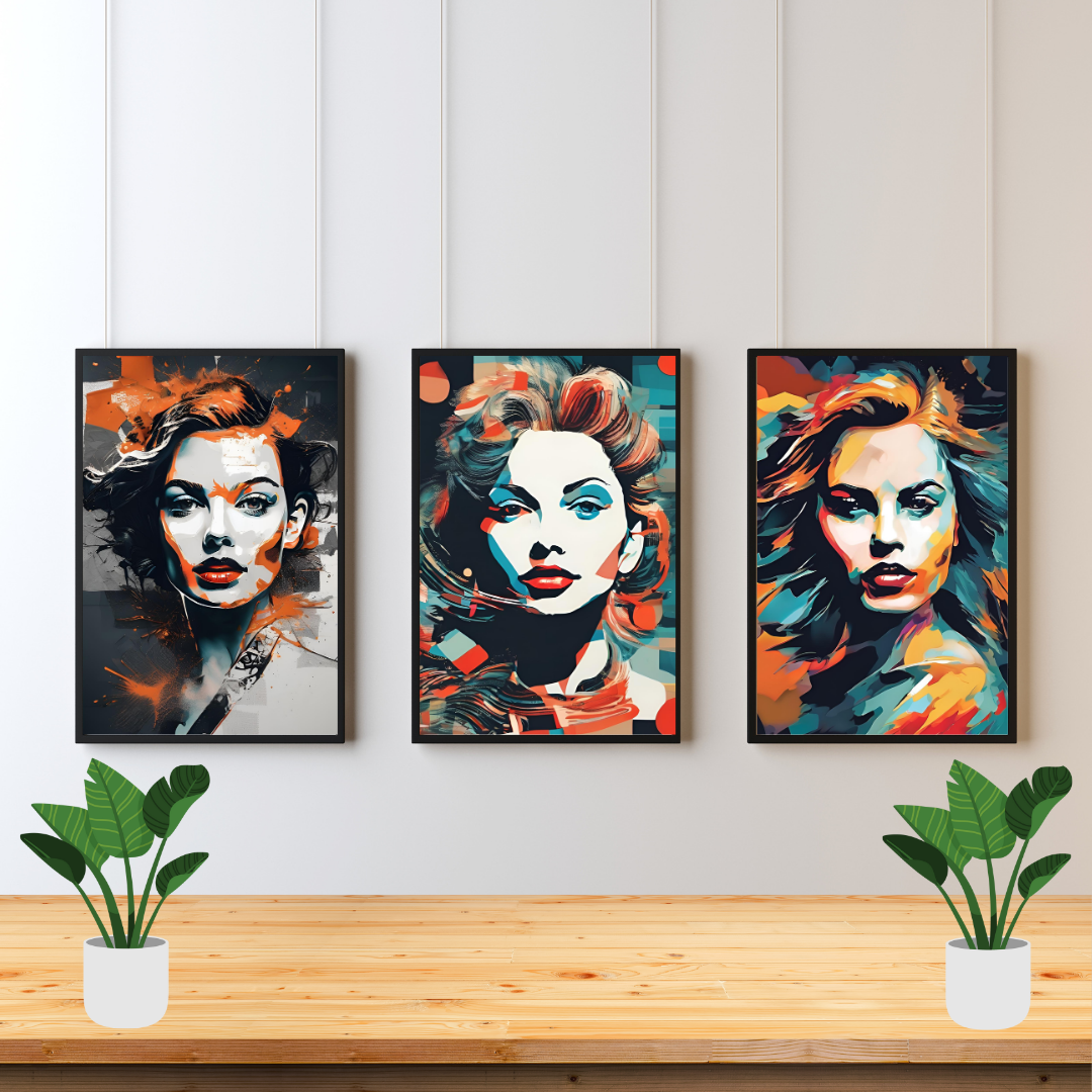 Shades of Women Wall Art Posters