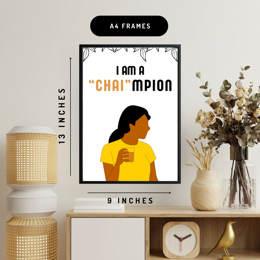 Chai-mpion Wall Art Poster