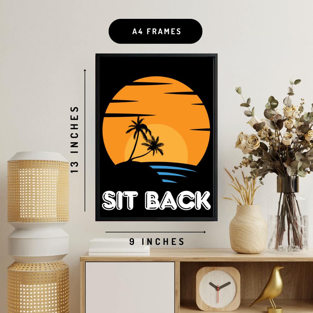 Sit Back And Relax Wall Art Posters