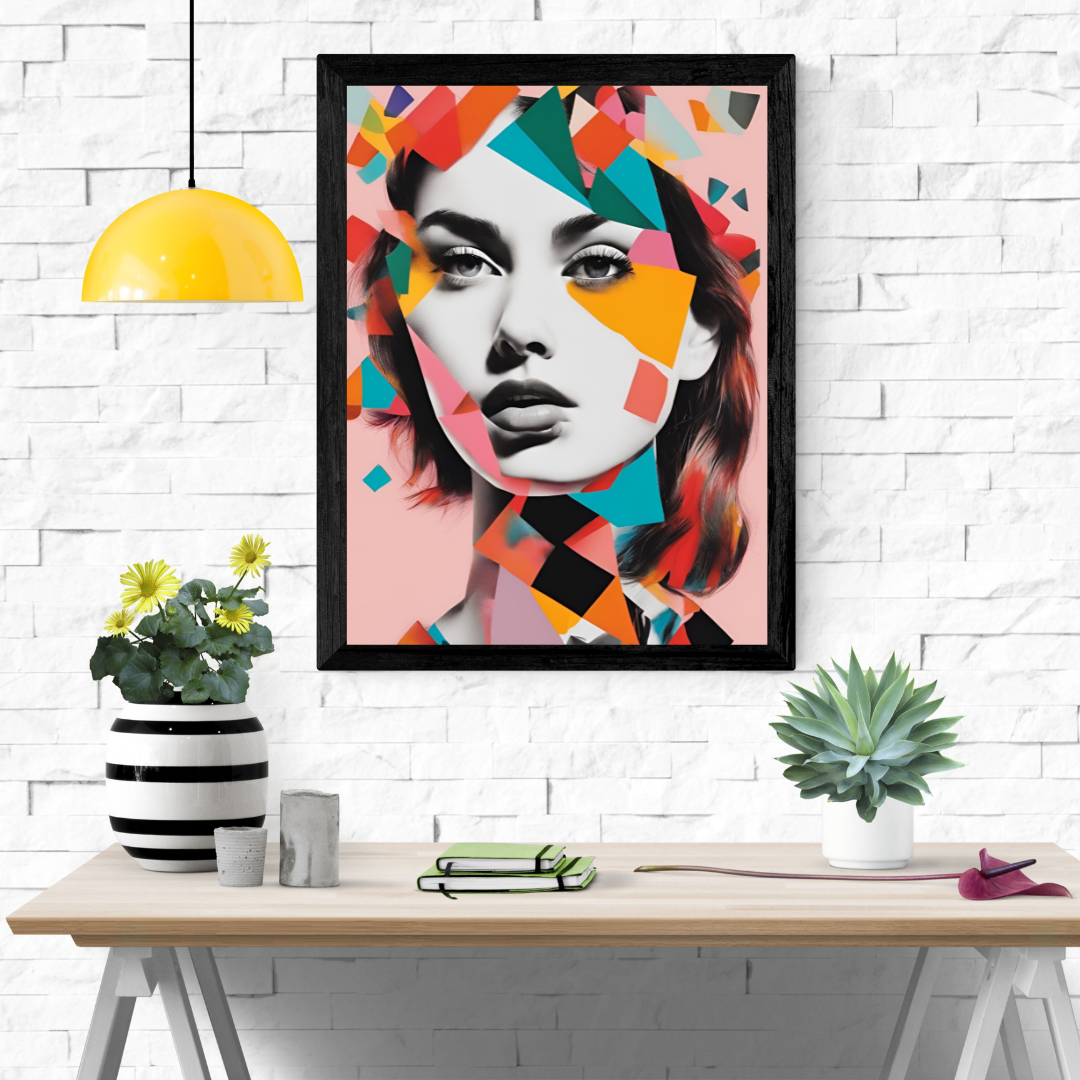 Shades Of A Woman Modern Wall Art Poster