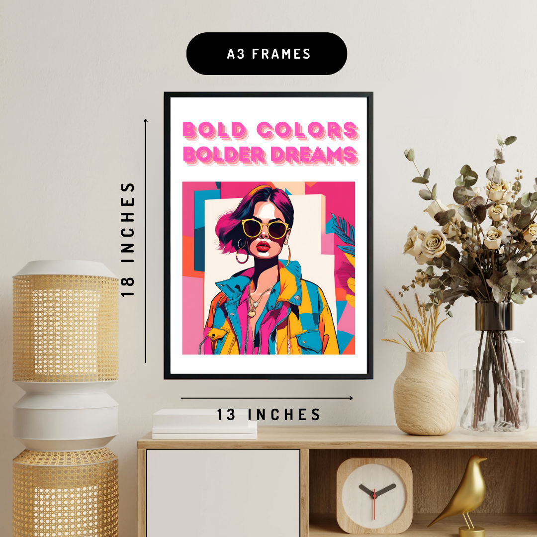 Bold And Colorful Dreams Wall Art Poster