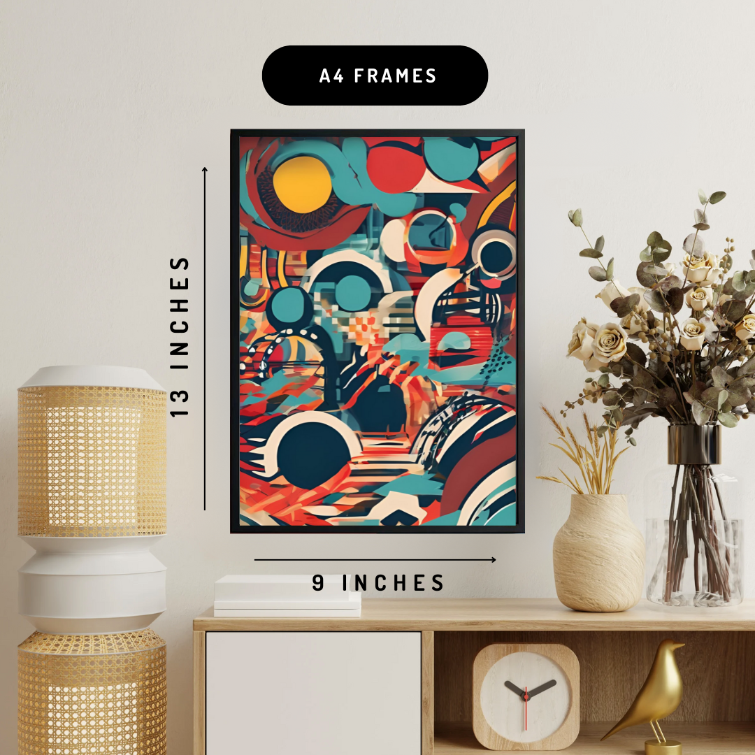 Vibrant Modern Art Wall Art Poster