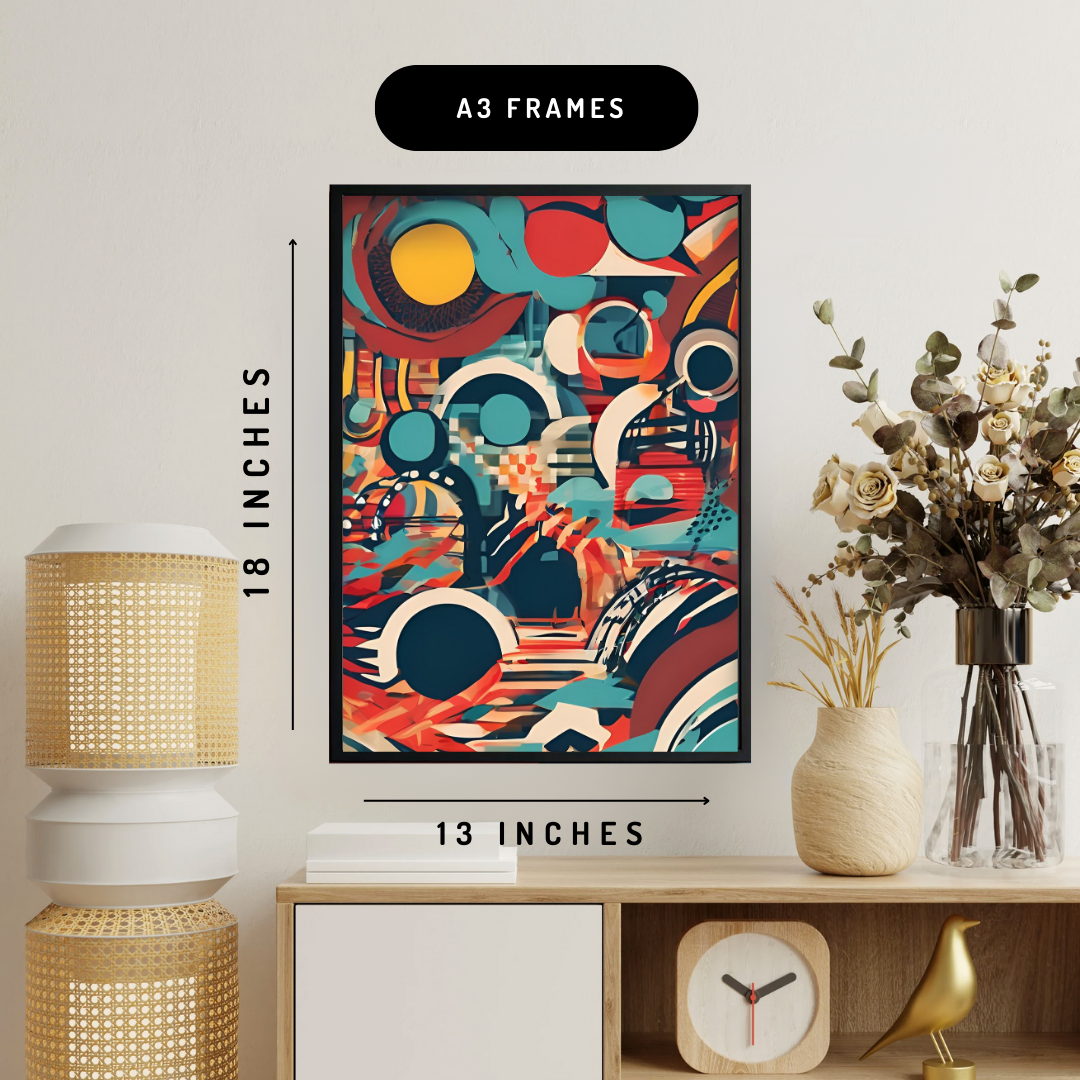 Vibrant Modern Art Wall Art Poster