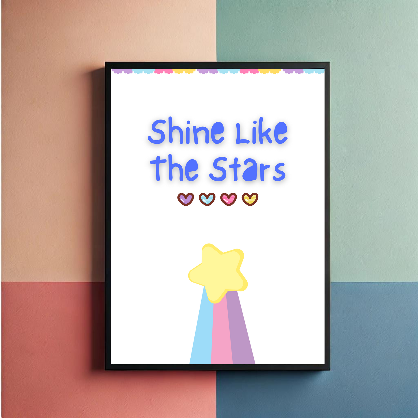 Dream Big And Shine Wall Art Posters
