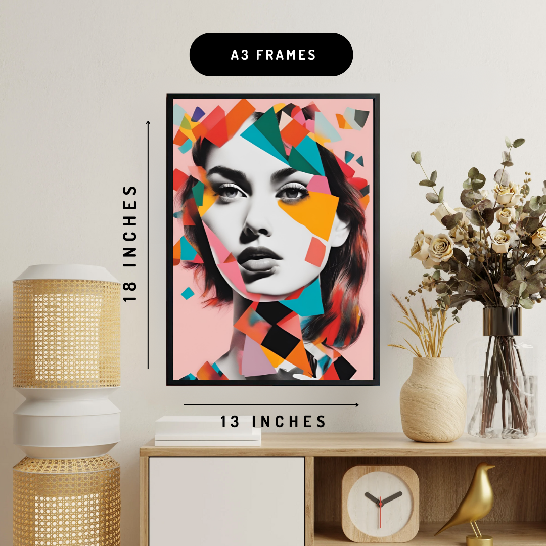 Shades Of A Woman Modern Wall Art Poster