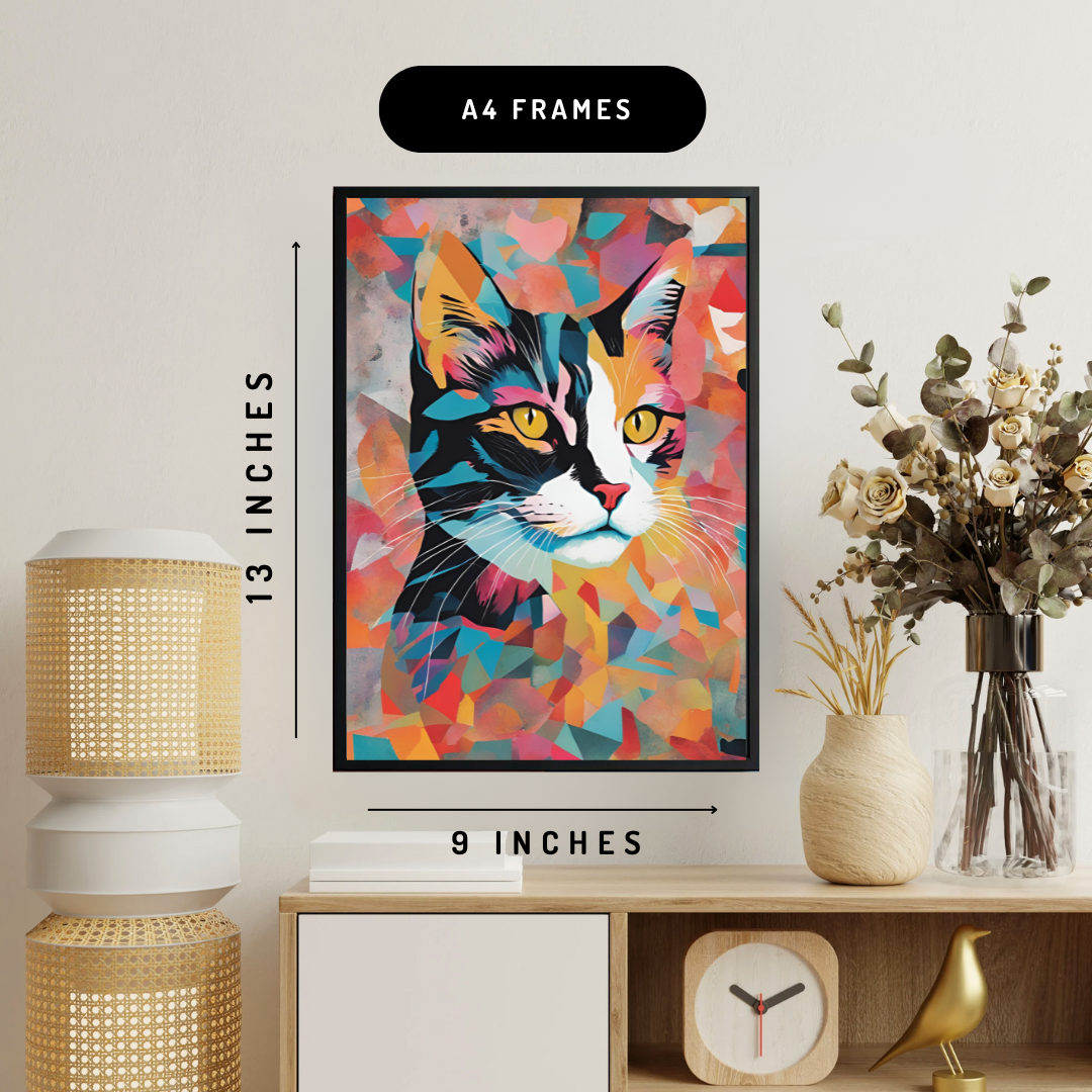 The Feisty Cat Modern Wall Art Poster