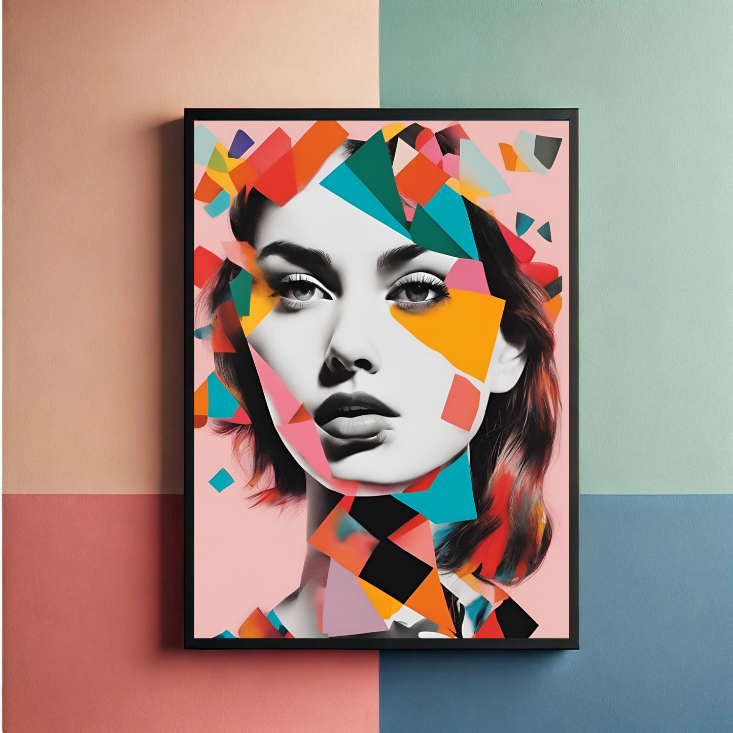Shades Of A Woman Modern Wall Art Poster
