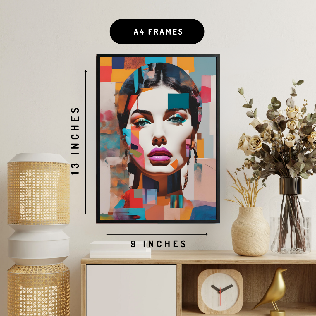 Elegant Woman Modern Wall Art Poster