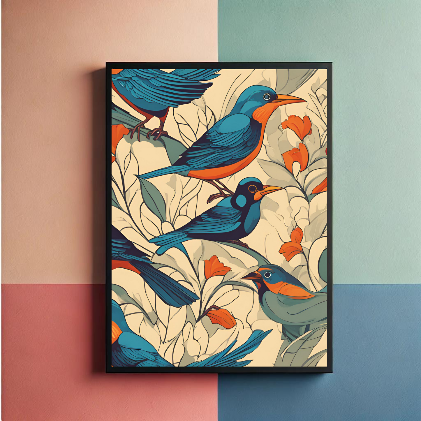 Birds Deco Wall Art Posters