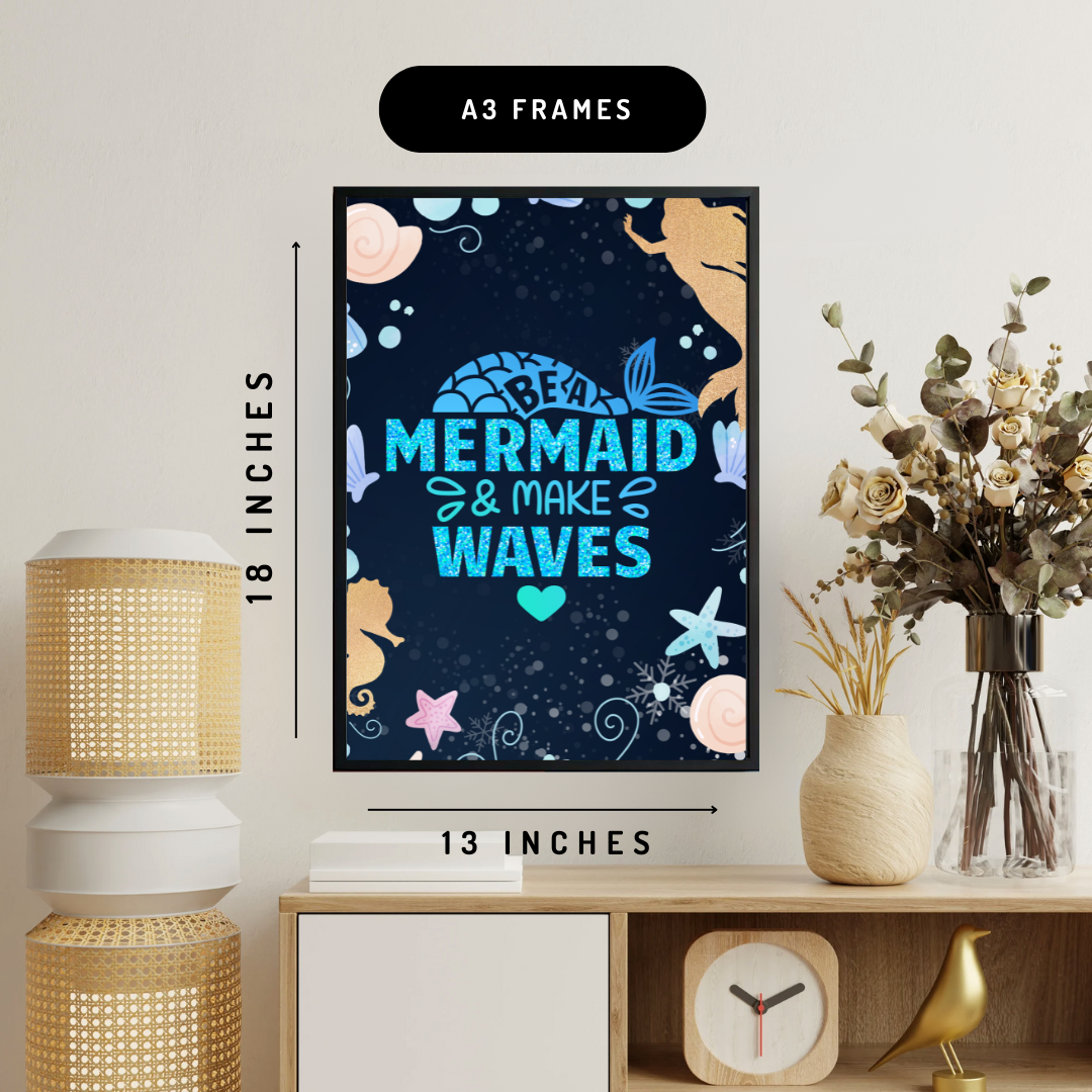 Mermaid Vibes Wall Art Posters