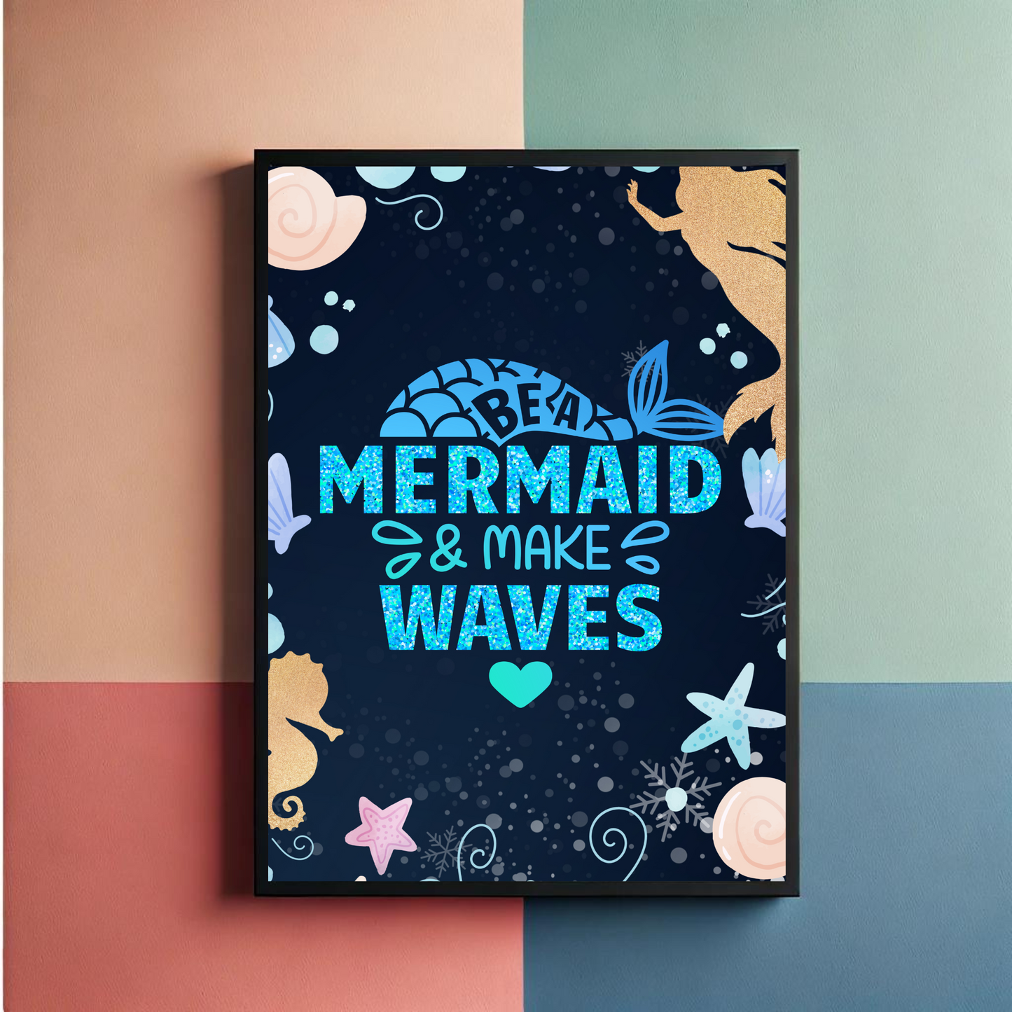 Mermaid Vibes Wall Art Posters