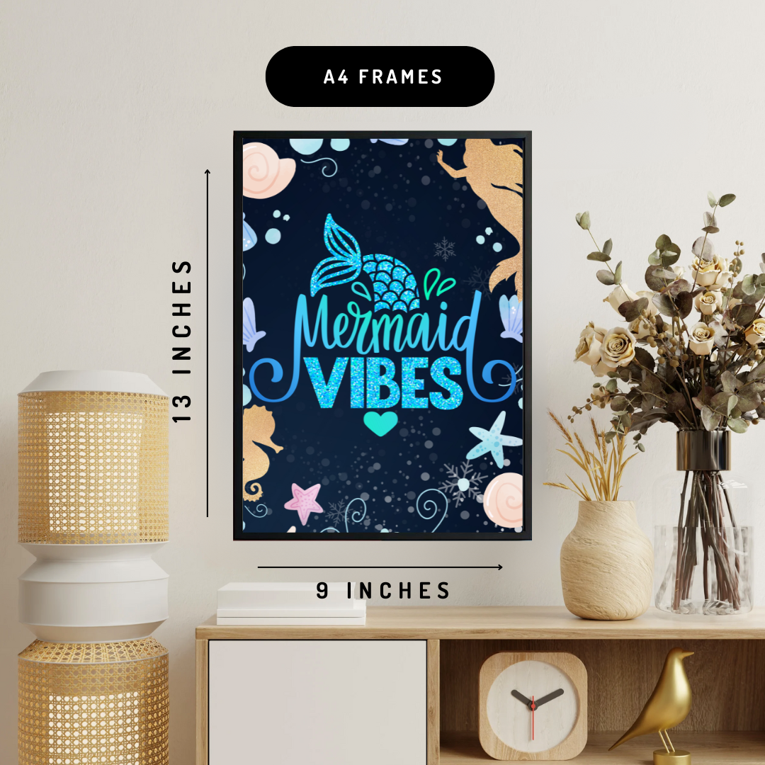 Mermaid Vibes Wall Art Posters