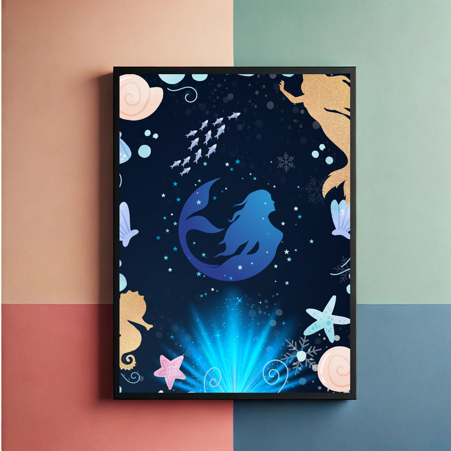 Mermaid Vibes Wall Art Posters