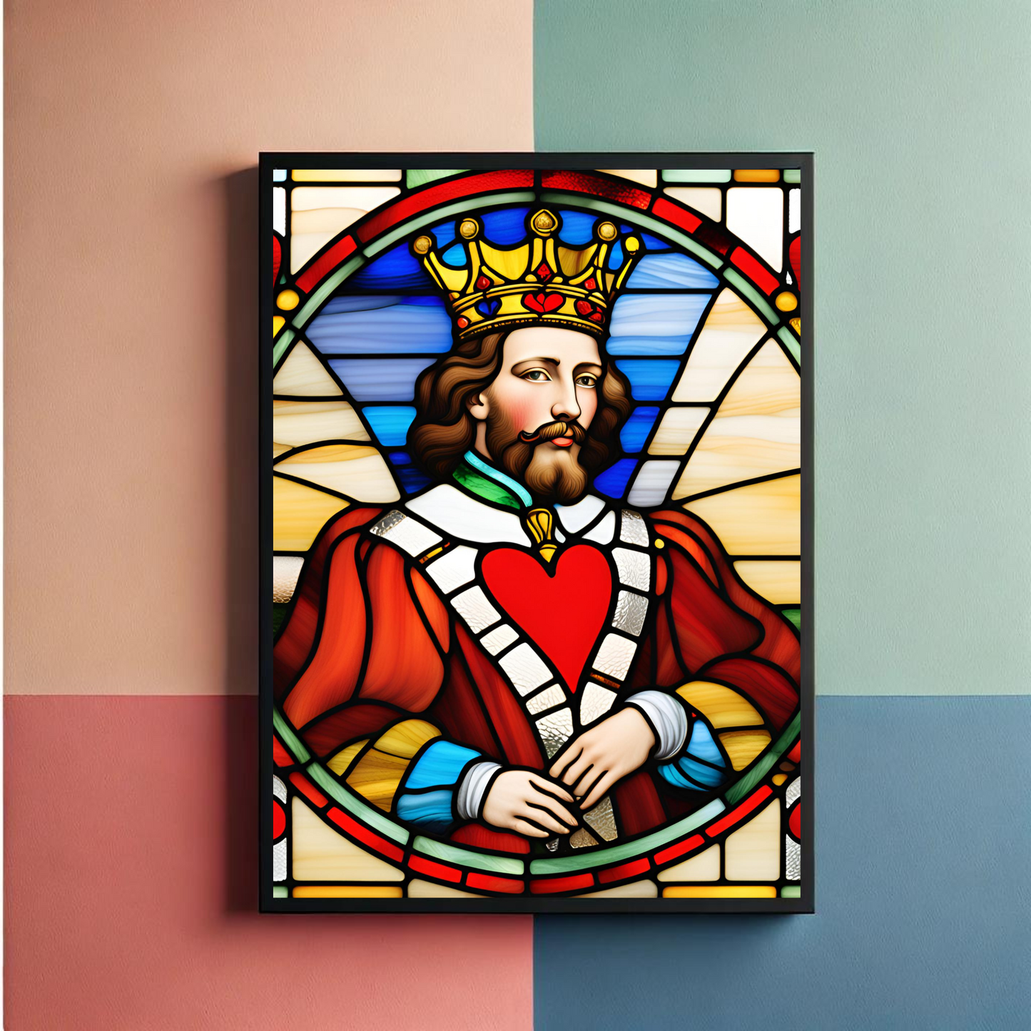 King And Queen Of Hearts Wall Art Posters