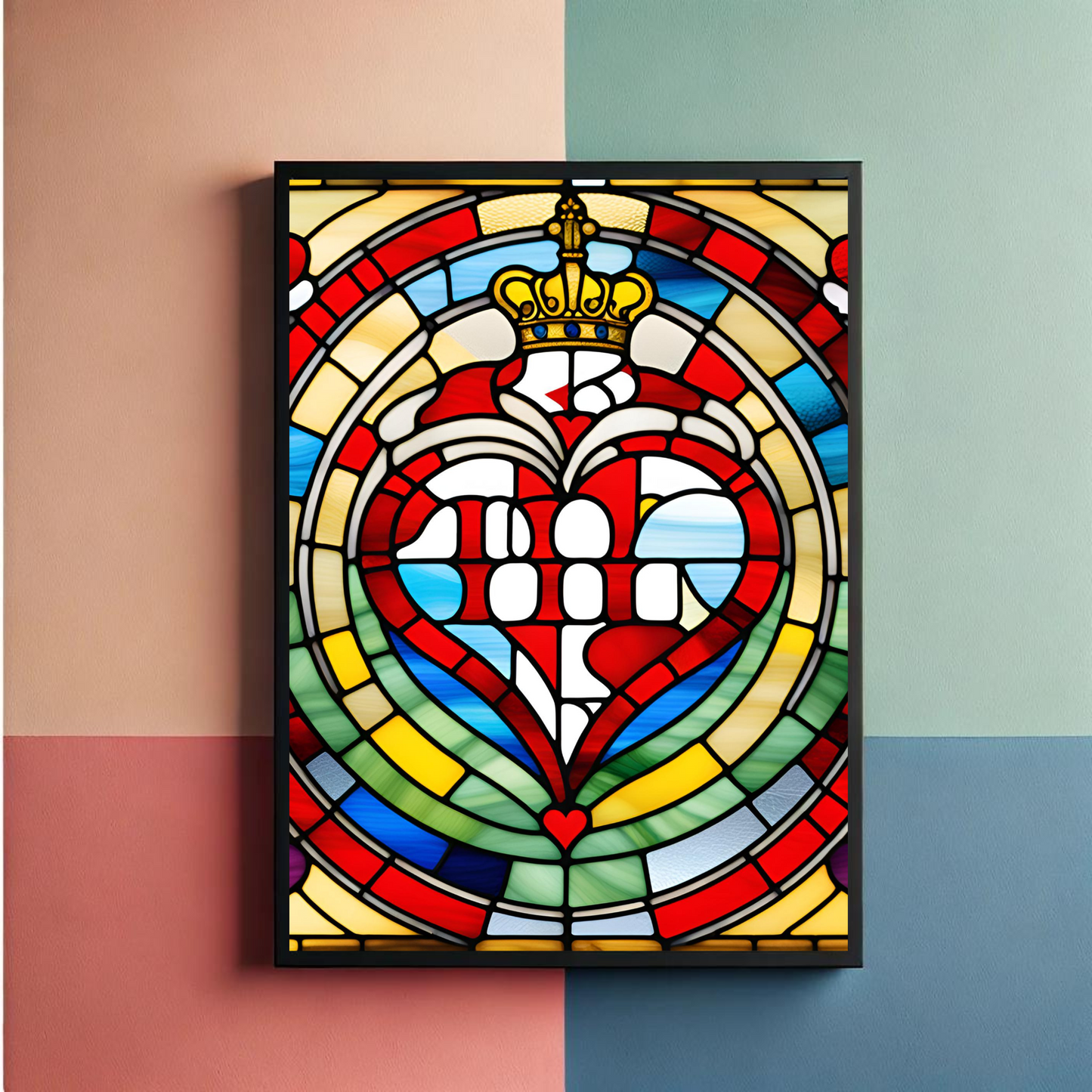 King And Queen Of Hearts Wall Art Posters