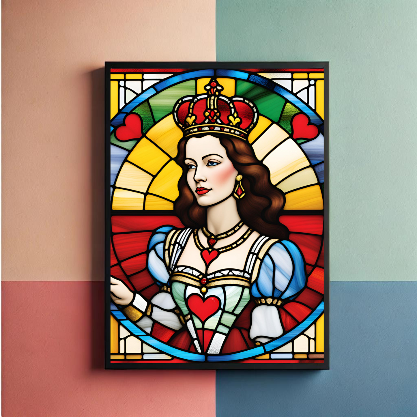 King And Queen Of Hearts Wall Art Posters