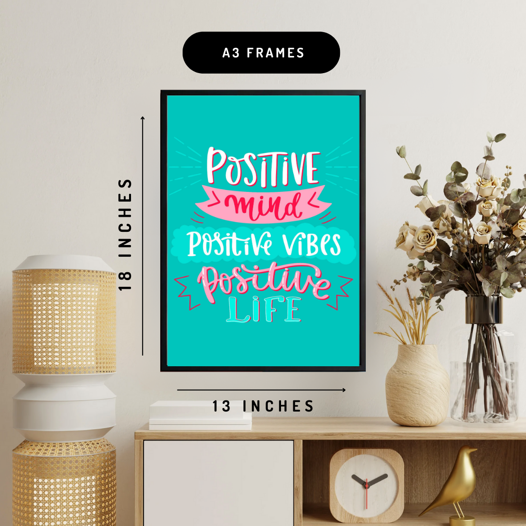 Positivity In Life Wall Art Poster