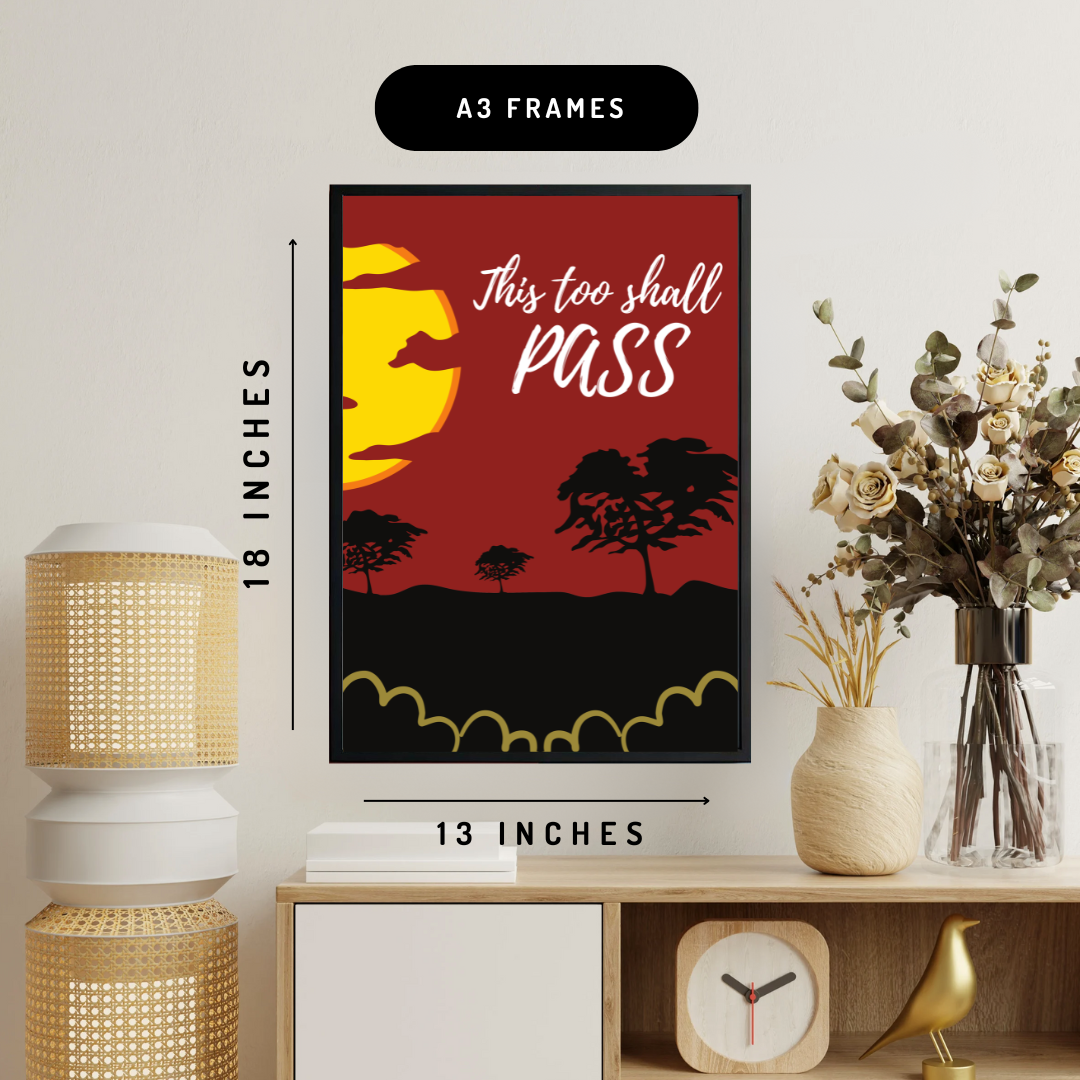 This Too Shall Pass Wall Art Poster