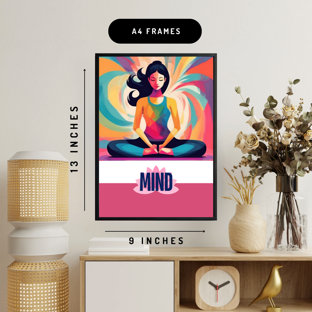 Mind Body Soul Abstract Wall Art Posters