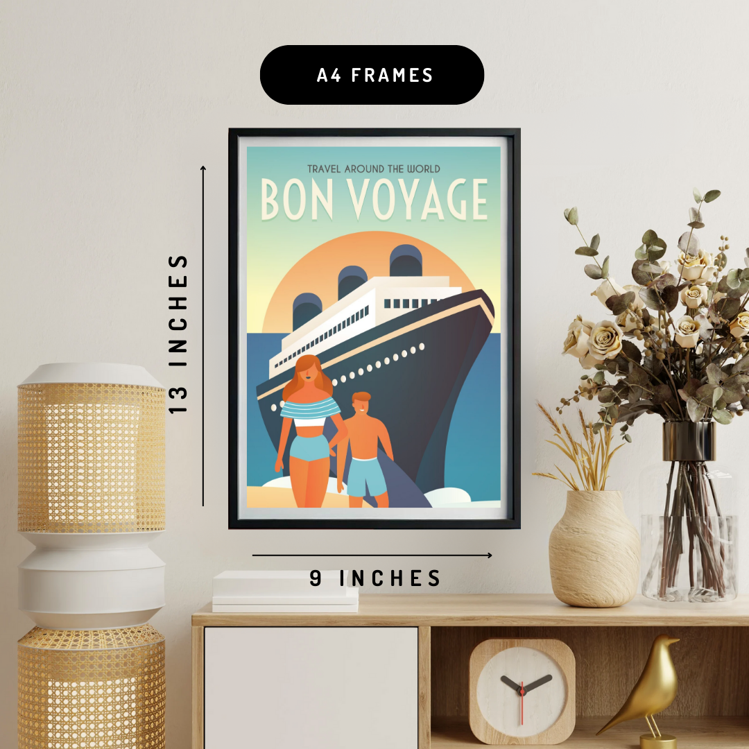 Bon Voyage Wall Art Poster