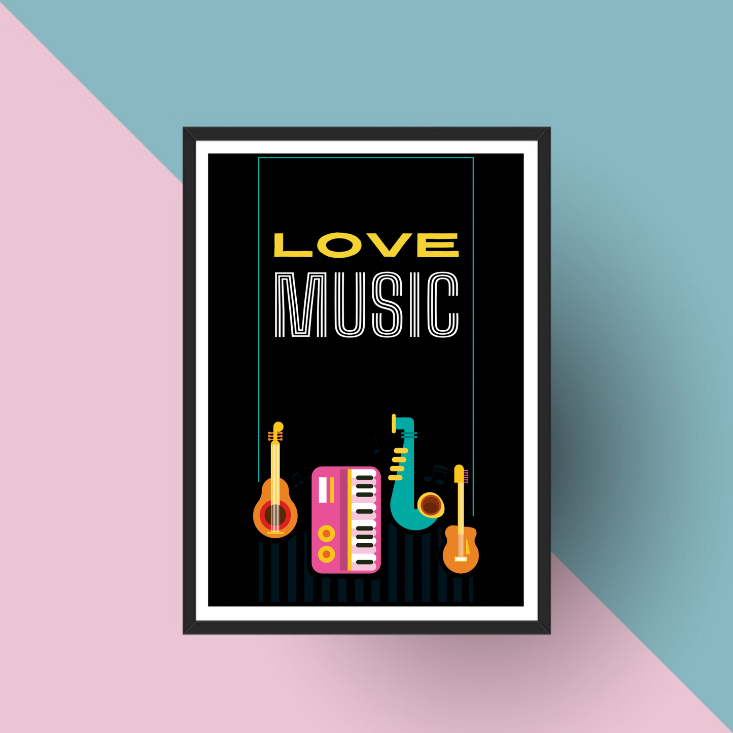 Love Music Wall Art Poster