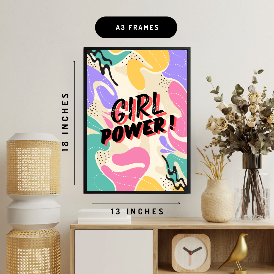 Girl Power Wall Art Poster