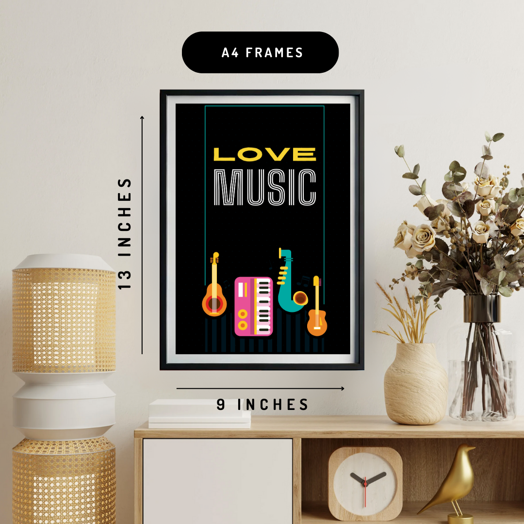 Love Music Wall Art Poster
