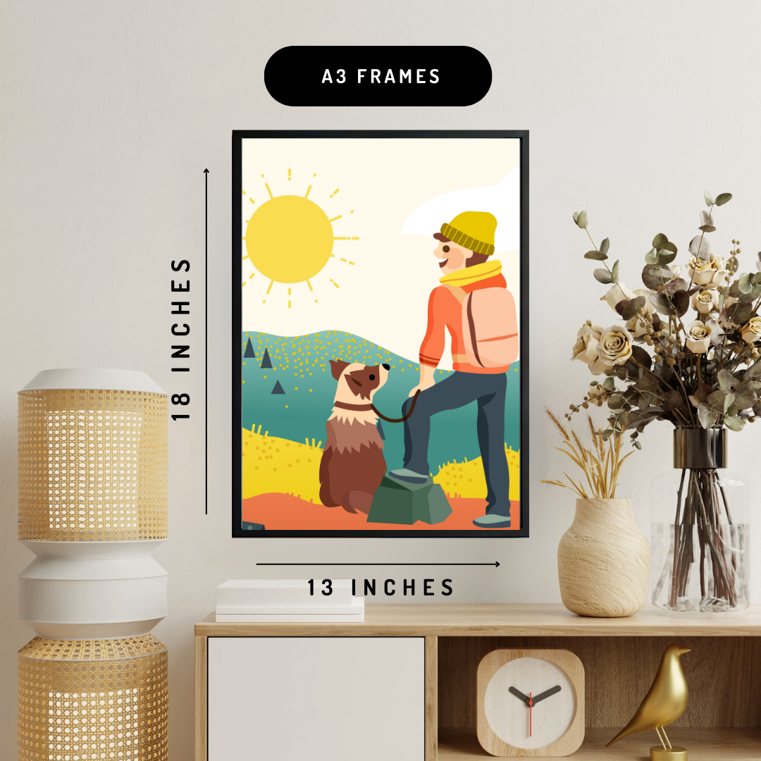 Trek Along Wall Art Poster