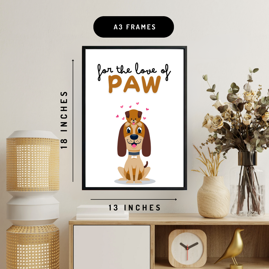 Lovely Paw Wall Art Poster